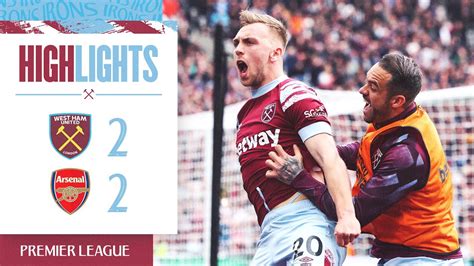 West Ham 2-2 Arsenal | Hammers Hold Leaders To A Strong Draw ...