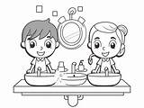 Hygiene Coloring Page For Kids  Free Printable Pages sketch template