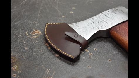 DIY | Leather axe sheath - YouTube