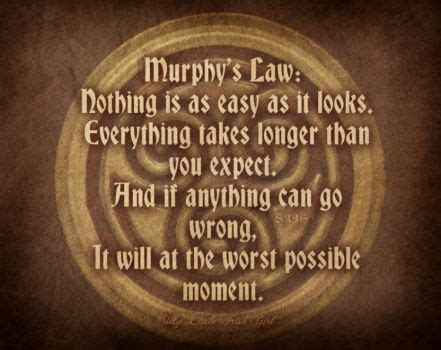 Murphy's Law | Law quotes, Murphy law, Words worth