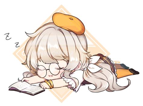 [Close] Sleeping Chibi Commission by Teirads on DeviantArt