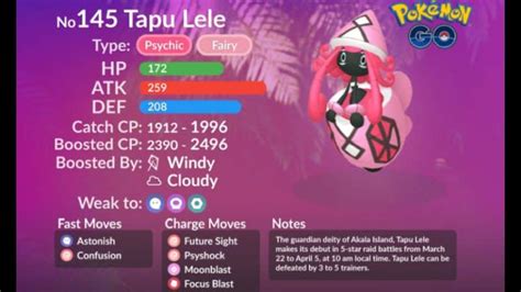 Best Tapu Lele counters and moveset in Pokémon GO – Cartizzle