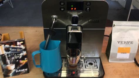 Gaggia Brera Test 1383- Stuck in descale - YouTube