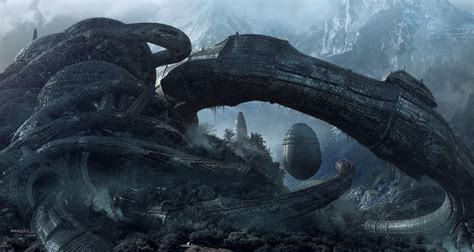 ArtStation - Alien Egg, Aziz Maaqoul | Alien, Concept art, Matte painting