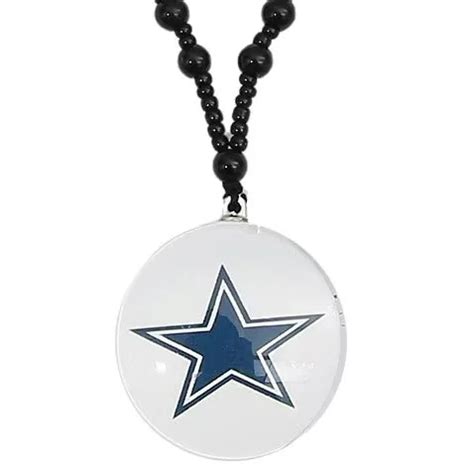 Teams 32 Nfl Football Necklaces Glass Pendant Bead Chain Sweater Chain ...