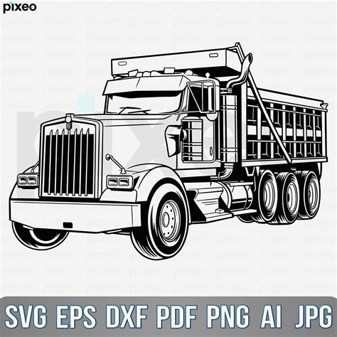 Dump Truck Svg Truck Svg Big Truck Clipart Truck Svg Truck - Etsy UK