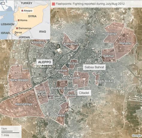 Aleppo Map - Syria