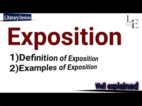 Exposition|Definition|Examples|Concept #literarydevices# ...