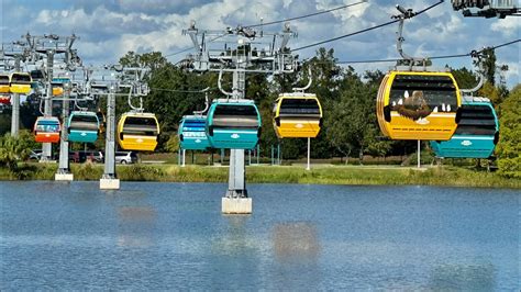 Disney Skyliner 4K Ride to Pop Century/Art of Animation & Hollywood ...