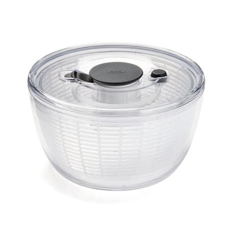 OXO Small Salad Spinner Herb Spinner + Reviews | Crate & Barrel | Salad ...