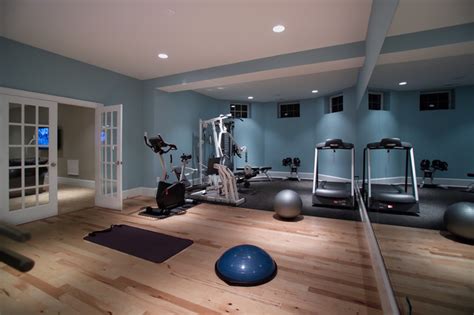 Home Basement Gymnasium and Dance Studio - Modern - Home Gym - DC Metro - by Rule4 Building Group