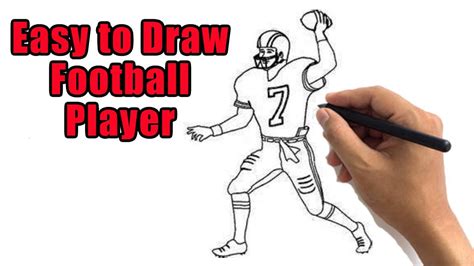 Football Player Drawing Easy