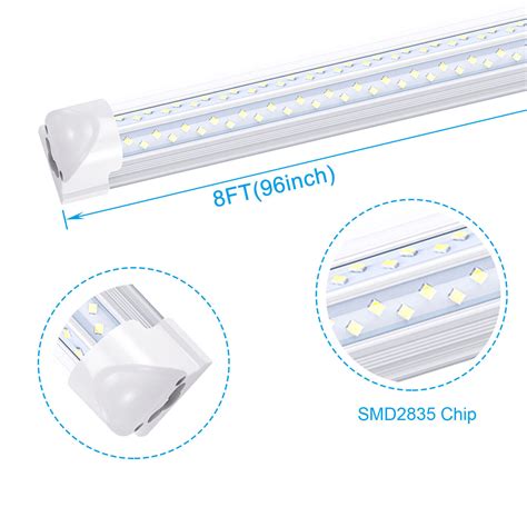 6Pack T8 8FT Led Shop Light Fixture 120W Led Tube Light 8 Foot Led Bulbs 6000K | eBay