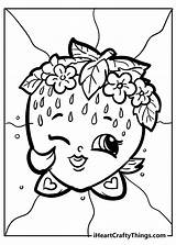 Strawberry Kiss Shopkin Coloring Page Free Printable sketch template