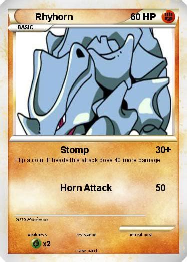 Pokémon Rhyhorn 33 33 - Stomp - My Pokemon Card