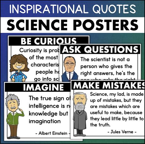 Inspirational Quotes Science Posters Think Like a Scientist - Etsy