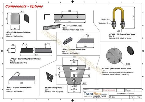 Box Trailer Plan - TRAILER PLANS - Plan~Build~Save | รถลาก