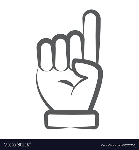 Index finger Royalty Free Vector Image - VectorStock