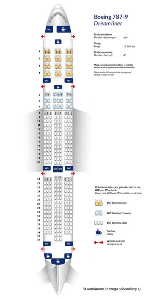 Seat Map_Boeing_787-9_LOT_06JUN18 | Business Traveller