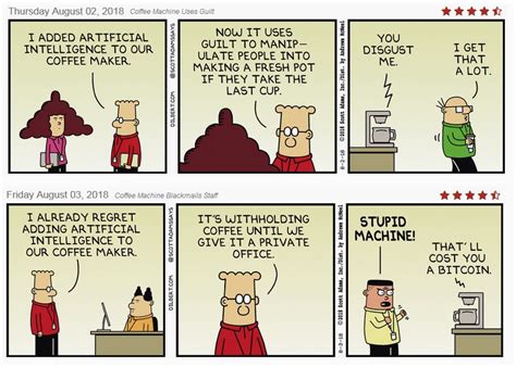 What about giving some artificial intelligence to the coffee machine ? #ai #comic #dilbert (via ...