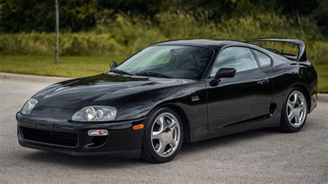 Download Matte Black Toyota Supra Wallpaper | Wallpapers.com