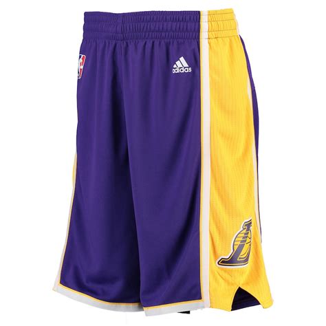 adidas Los Angeles Lakers Purple Swingman Shorts