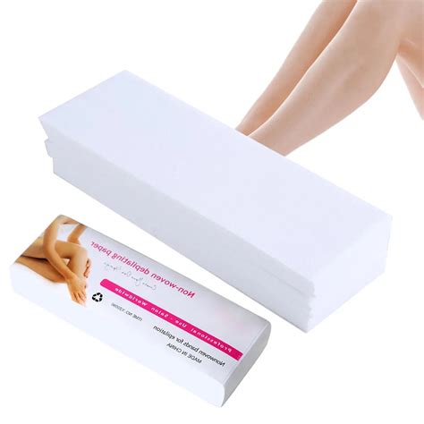 100pcs Hair Removal Remove Epilator Paper Waxing Depilatory Strip Hair Removal Wax Paper Body ...