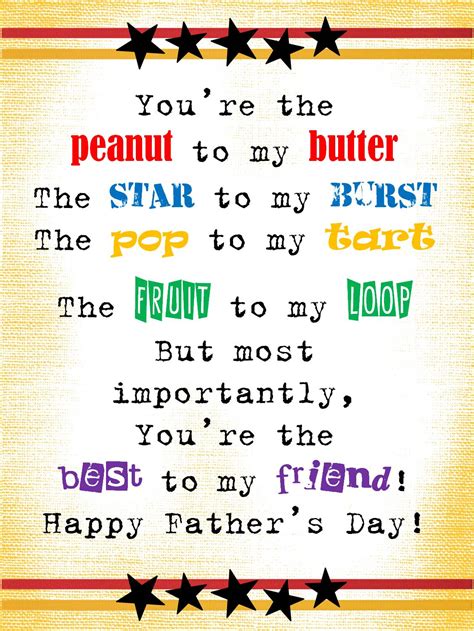 Father's Day Poem Printables