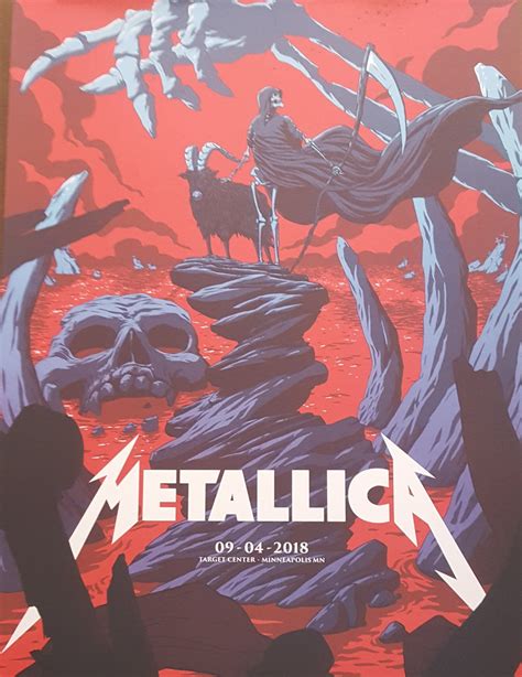 Metallica Concert Poster : INSIDE THE ROCK POSTER FRAME BLOG: Dave Kloc ...