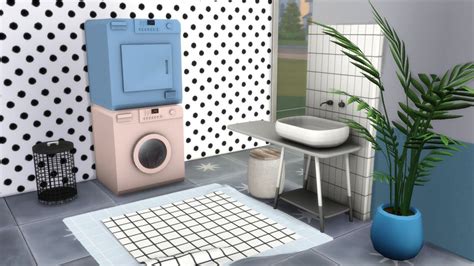 [KKB]laundry room set-1 | Sims 4 cc furniture, Room set, Sims house