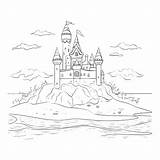 Sandcastle Coloring Pages – Coloring Corner sketch template