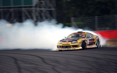 Yellow sports car, Toyota Supra, racing, drift, car HD wallpaper | Wallpaper Flare