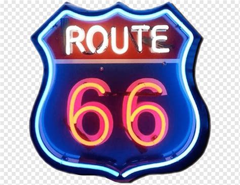 Rute 66 Neon AS sign Produk Logo Merek, rute stiker 66, logo, lain-lain ...