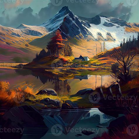 Landscape Art - Ai Generated 22416563 Stock Photo at Vecteezy