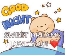 Good Night I Love You Bear Sweet Dreams GIF | GIFDB.com