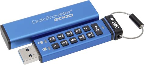 Kingston DataTraveler® 2000 USB-stick 16 GB USB 3.1 Blauw DT2000/16GB | Conrad.nl