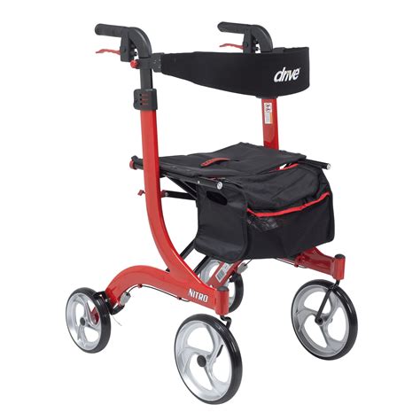 Nitro Euro Style Tall Walker Rollator 10" Casters | CSA Medical Supply