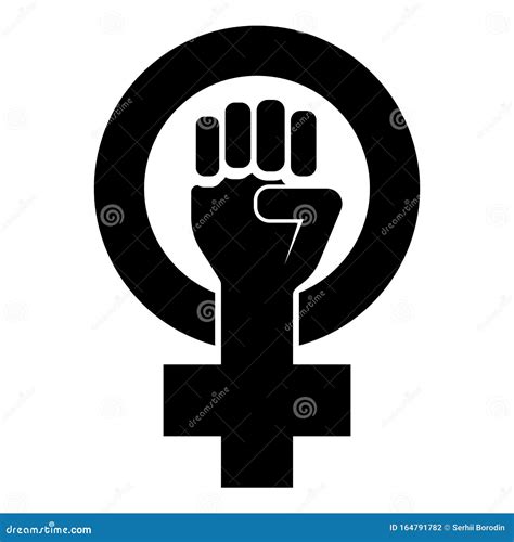 Women Resist Symbol. Woman Rights Vector Illustration | CartoonDealer ...