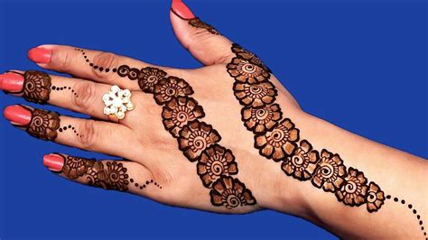 Back Hand Arabic Eid Mehndi Design