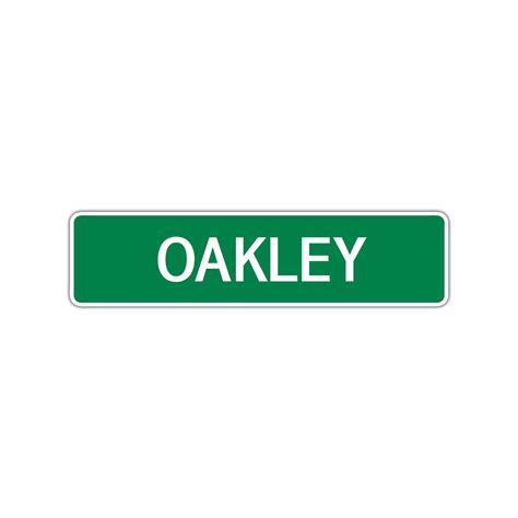 Oakley Boys Children Name Letter Printed Label Indoor Outdoor Unique Novelty Wall Plaque ...