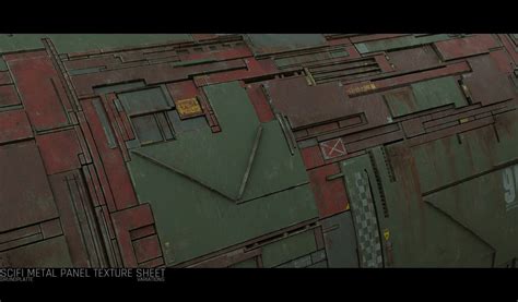 ArtStation - Sci Fi Wall Panel Texture Set 3 | Resources