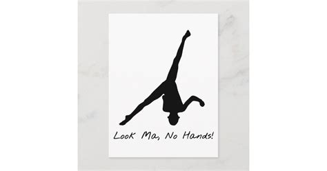 Aerial Cartwheel Gymnastics Postcard | Zazzle