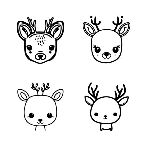 Bring the forest to your project with our cute anime deer head collection. Each one Hand drawn ...