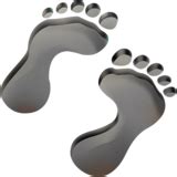 👣 Footprints Emoji on Twitter Emoji Stickers 13.1