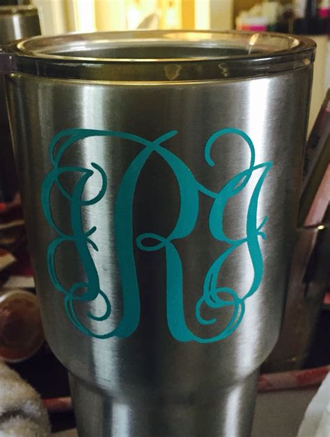 Monogram on yeti cup | Custom creations, Monogram, Yeti cup