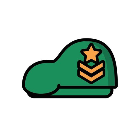 military force green beret isolated icon 4415757 Vector Art at Vecteezy