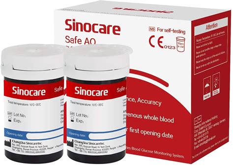 Buy sinocare Blood Glucose Test Strips x 50 & Lancing Devices x 50, ic ...