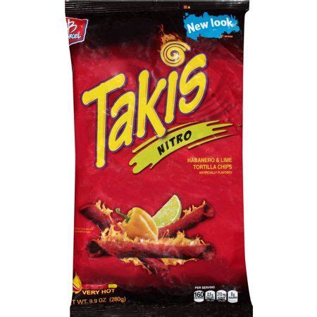 Takis Nitro Rolled Tortilla Chips, Habanero and Lime Artificially Flavored, 9.9 Ounce Bag ...