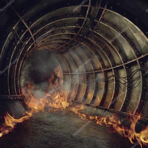 Fire in a tunnel — Stock Photo © FairytaleDesign #71751753