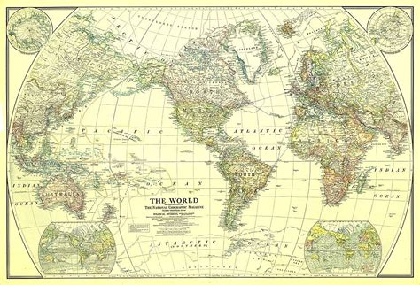 World Wall Map 1922 by National Geographic | Shop Mapworld